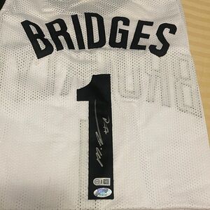 Mikal Bridges White Mesh NETS Jersey Custom now on KNICKS
